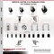 Service Caster 4 Inch 316SS Soft Rubber Wheel Swivel 1-1/4 Inch Expanding Stem Caster Set SCC SCC-SS316EX20S414-SRS-114-4 - alternate 3